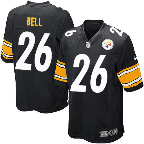 Men's Game Le'Veon Bell Nike Jersey Black Home - #26 NFL Pittsburgh Steelers